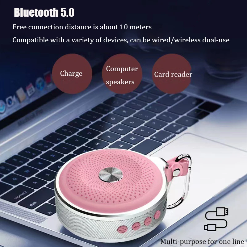 Mini-Bluetooth-Lautsprecher – Tragbarer Hifi-Subwoofer Mit Freisprechfunktion, Tf-Karte, Mp3-Wiedergabe Für Outdoor &Amp; Computer Mini-Bluetooth-Lautsprecher – Tragbarer Hifi-Subwoofer Mit Freisprechfunktion, Tf-Karte, Mp3-Wiedergabe Für Outdoor &Amp; Computer - Image 4