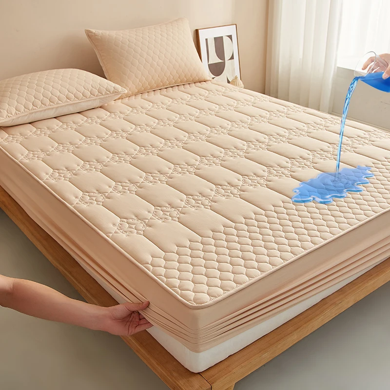 Waterproof Quilted Mattress Protector - Waterproof Fitted Sheet , Jacquard Style Mattress Cover, Antibacterial, Hypoallergenic Waterproof Quilted Mattress Protector - Waterproof Fitted Sheet , Jacquard Style Mattress Cover, Antibacterial, Hypoallergenic - Image 11