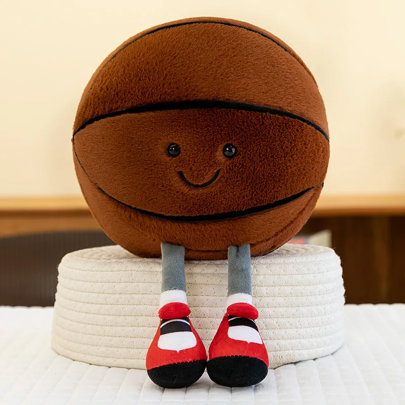 Plüschtiere Spaßige Sportarten Basketball Fußball Plüschtiere Für Kinderzimmer-Deko Kreative Dekorative Stoffpuppen Plüschtiere Spaßige Sportarten Basketball Fußball Plüschtiere Für Kinderzimmer-Deko Kreative Dekorative Stoffpuppen - Image 4