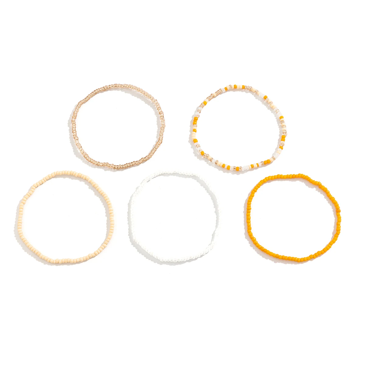 Ingemark Boho-Fußkettchen-Set Mit Bunten Rocailles Für Damen, Sommer, Strand, Schlichtes Elastisches Kettenarmband, Barfuß-Knöchel Am Bein, Schmuck Ingemark Boho-Fußkettchen-Set Mit Bunten Rocailles Für Damen, Sommer, Strand, Schlichtes Elastisches Kettenarmband, Barfuß-Knöchel Am Bein, Schmuck - Image 5