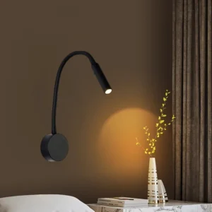 Led Nacht Wand Licht Drehbare Flexible Scheinwerfer Wohnzimmer Studie Leselampe Schlauch Oberfläche Montiert Leuchte Nachtlicht 220V