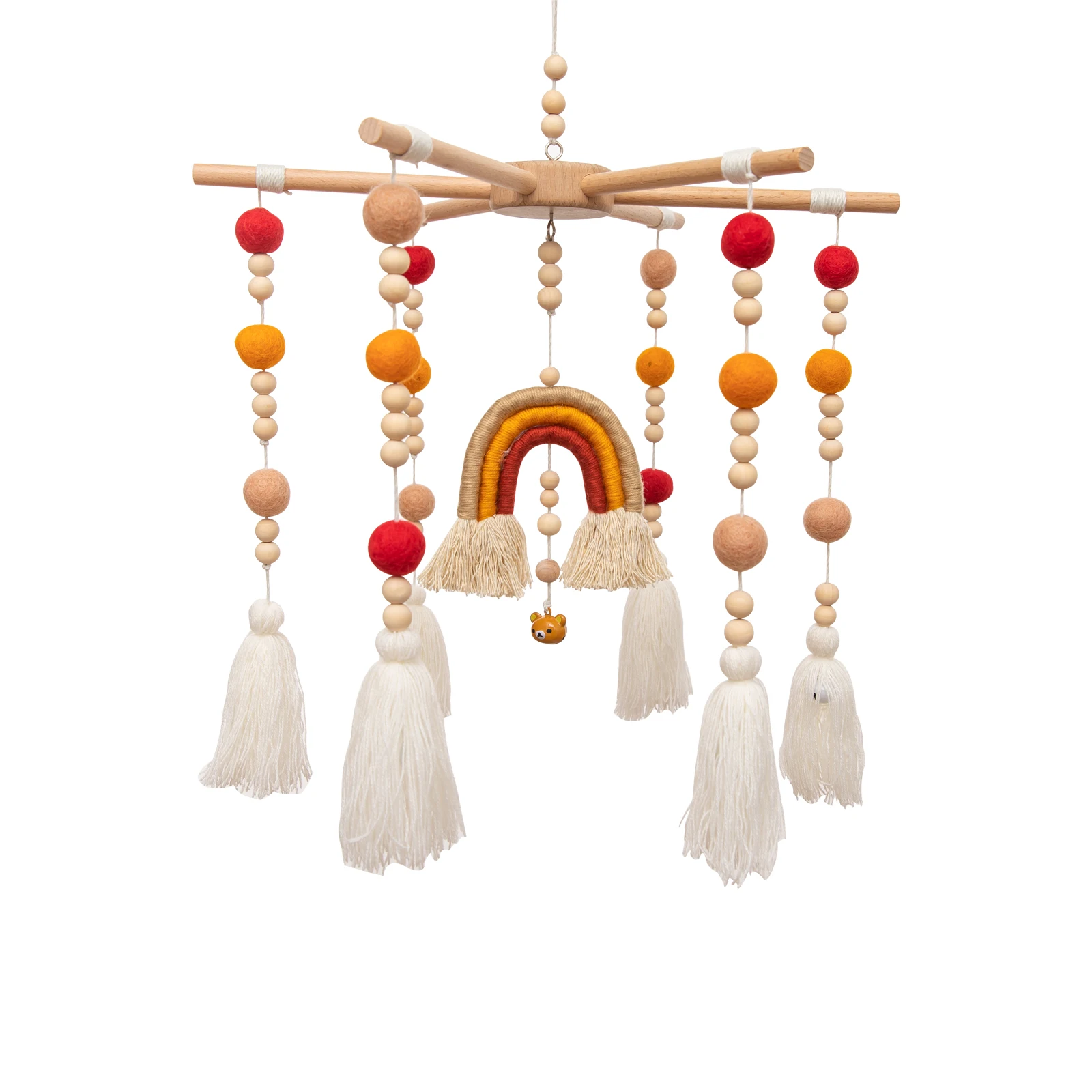 Baby Rassel Babybett Bewegliches Spielzeug Baumwolle Häkeln Regenbogen Krippe Glocke Rotierende Musikalische Rassel Projektion Holz Spielzeug Für Babybett Baby Rassel Babybett Bewegliches Spielzeug Baumwolle Häkeln Regenbogen Krippe Glocke Rotierende Musikalische Rassel Projektion Holz Spielzeug Für Babybett - Image 7