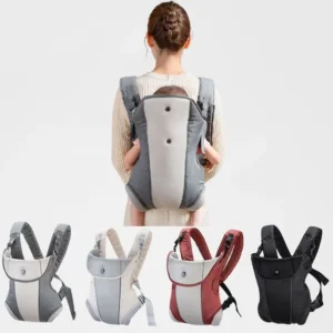 Ergonomischer Känguru-Wickel für Neugeborene, leicht verstellbar, 4-in-1-Säuglingsgurt, atmungsaktiv, Hipseat-Taillengürtel, Baby-Rucksack