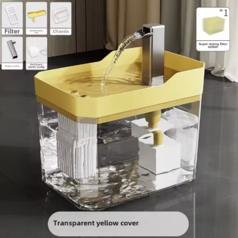 Usb-Katzenwasserbrunnen Mit Automatischem Filter, Transparenter, Trocken Brennender Umlaufspender, Inklusive Pumpe Für Katzen Usb-Katzenwasserbrunnen Mit Automatischem Filter, Transparenter, Trocken Brennender Umlaufspender, Inklusive Pumpe Für Katzen - Image 12