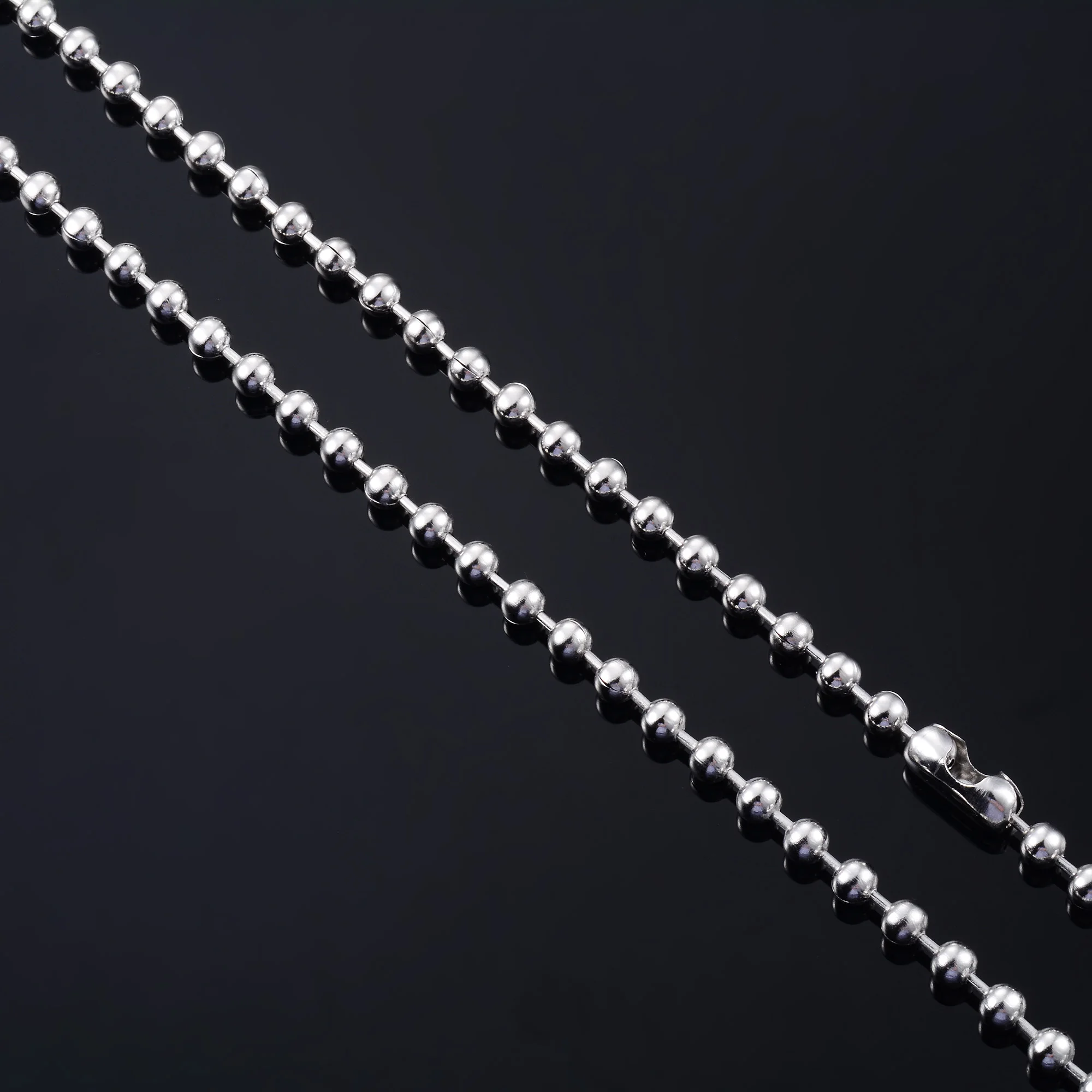 Round Bead Chain On The Neck Rolo Ball Necklace Stainless Steel Jewelry Accessories For Women Men Waterproof Choker Silver Color Round Bead Chain On The Neck Rolo Ball Necklace Stainless Steel Jewelry Accessories For Women Men Waterproof Choker Silver Color - Image 6
