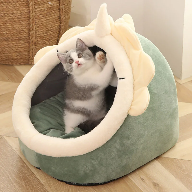 Tiefes Schlaf-Katzenbett, Cartoon-Haustierbett, Faltbar, Abnehmbar, Waschbar, Haustier-Schlafbett Für Kleine Hunde, Matte, Tasche, Höhle, Katzen, Bett Tiefes Schlaf-Katzenbett, Cartoon-Haustierbett, Faltbar, Abnehmbar, Waschbar, Haustier-Schlafbett Für Kleine Hunde, Matte, Tasche, Höhle, Katzen, Bett - Image 8