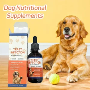 60ml Reizlindernde Hautpflege für Haustiere, Nahrungsergänzungsmittel gegen Juckreiz, Fellgesundheit, Immununterstützung, Linderung von Hefepilzinfektionen, Tropfen für Hunde und Katzen