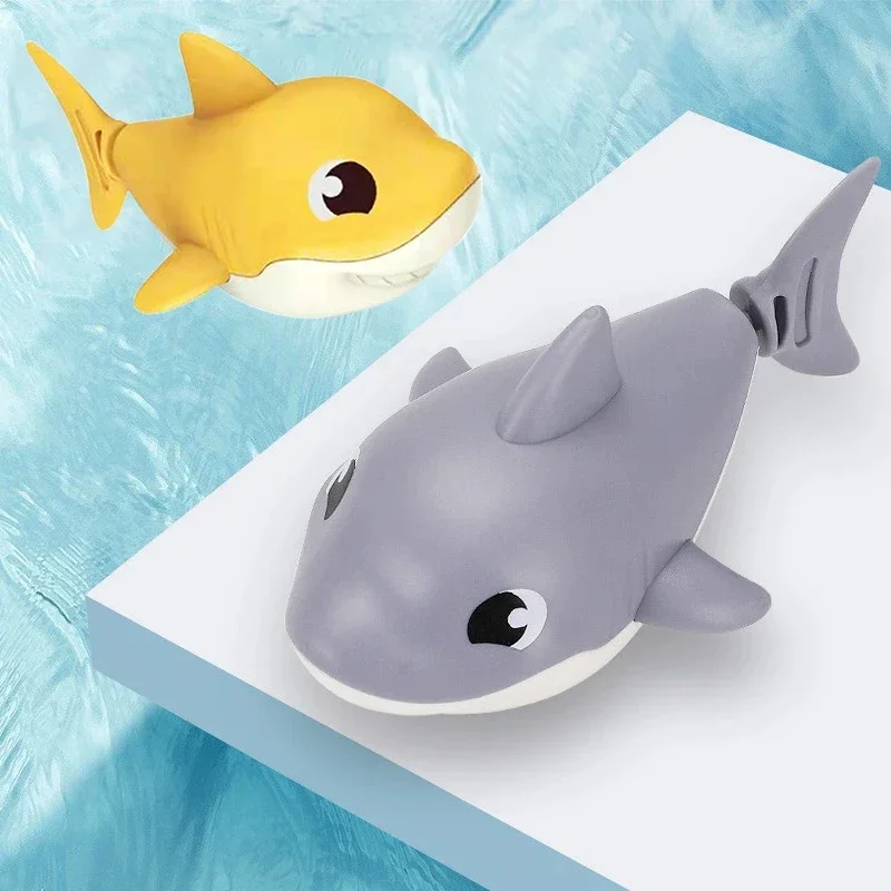 Baby Summer Cartoon Shark Water Play Toy With Wind Up Chain Outdoor Beach Swimming Clockwork Toys Baby Bathroom Toy For Children Baby Summer Cartoon Shark Water Play Toy With Wind Up Chain Outdoor Beach Swimming Clockwork Toys Baby Bathroom Toy For Children - Image 4