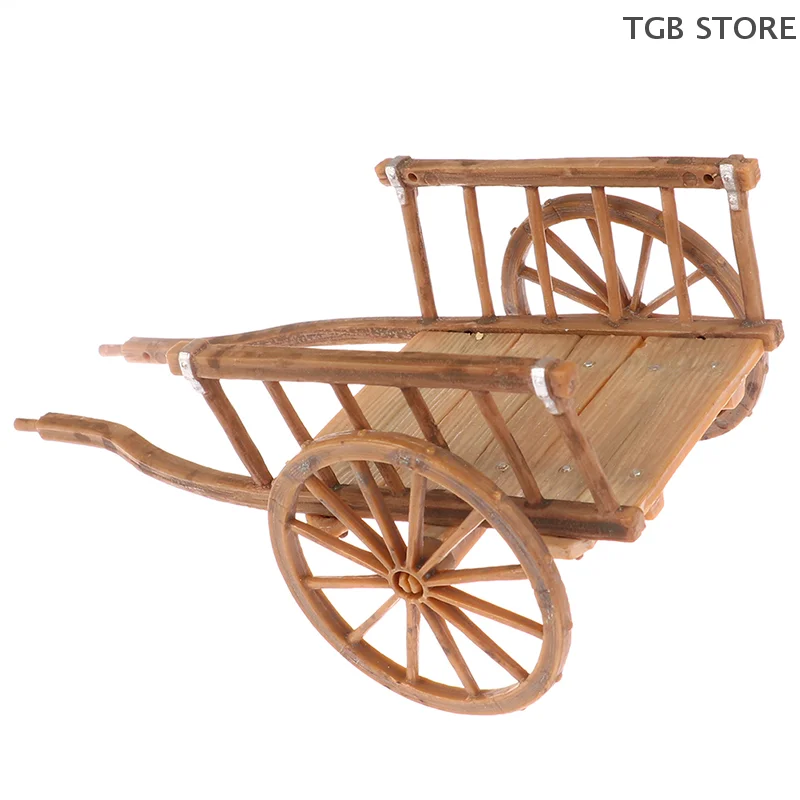 Dollhouse Miniature Simulation Assembled Cart Model Diy Accessories Garden Furniture Toys Dollhouse Miniature Simulation Assembled Cart Model Diy Accessories Garden Furniture Toys - Image 3