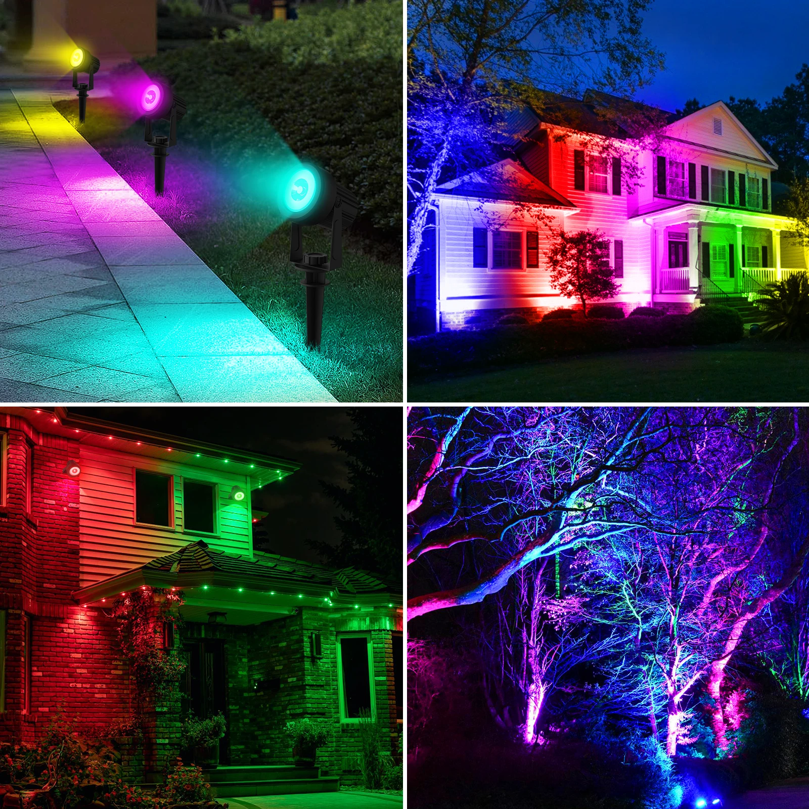 Rgb Solarstrahler Ip65 – Wasserdichte Gartenbeleuchtung Für Weihnachten, Halloween Und Partys Rgb Solarstrahler Ip65 – Wasserdichte Gartenbeleuchtung Für Weihnachten, Halloween Und Partys - Image 4