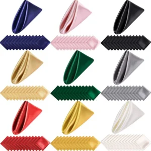 6 Stück 30 x 30 cm Tischservietten, quadratische Abendessenservietten, waschbare weiche Tischservietten für Hochzeit, Geburtstag, Partys, Dekoration