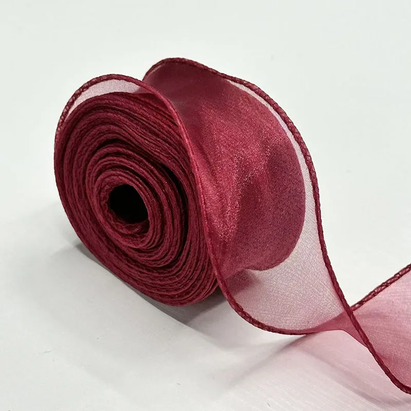 40Mm 10 Yards Fischschwanz-Organzaband, Reflektierendes, Irisierendes Band Mit Gewelltem Rand Für Geschenkverpackungen, Diy-Schleifen, Blumensträuße, Voile-Bänder 40Mm 10 Yards Fischschwanz-Organzaband, Reflektierendes, Irisierendes Band Mit Gewelltem Rand Für Geschenkverpackungen, Diy-Schleifen, Blumensträuße, Voile-Bänder - Image 9