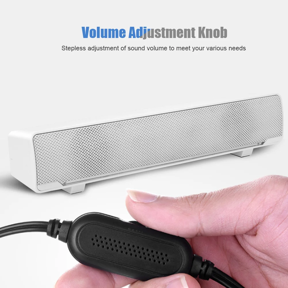 Usb-Soundbar Mit 3,5-Mm-Anschluss – Tragbarer Lautsprecher Mit Bass-Surround-Sound Für Pc, Handy &Amp; Musik Usb-Soundbar Mit 3,5-Mm-Anschluss – Tragbarer Lautsprecher Mit Bass-Surround-Sound Für Pc, Handy &Amp; Musik - Image 4