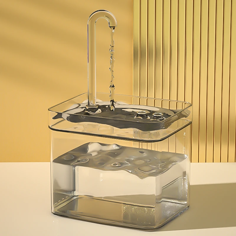 Katzen-Wasserbrunnen, Automatischer Filter, Transparenter Katzentrinker, Usb, Elektrisch, Stumm, Umlaufender Filtertrinker Für Katzen, Wasserspender Katzen-Wasserbrunnen, Automatischer Filter, Transparenter Katzentrinker, Usb, Elektrisch, Stumm, Umlaufender Filtertrinker Für Katzen, Wasserspender