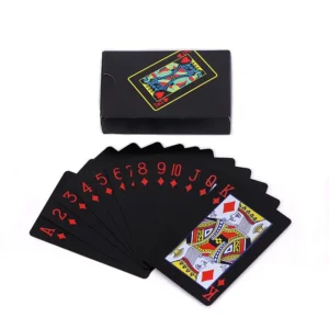 Bunte Spielkarten aus mattiertem, wasserdichtem Kunststoff, Geschenk-/Party-/Familienspiel, magische Pokerkarten, 57 x 87 mm