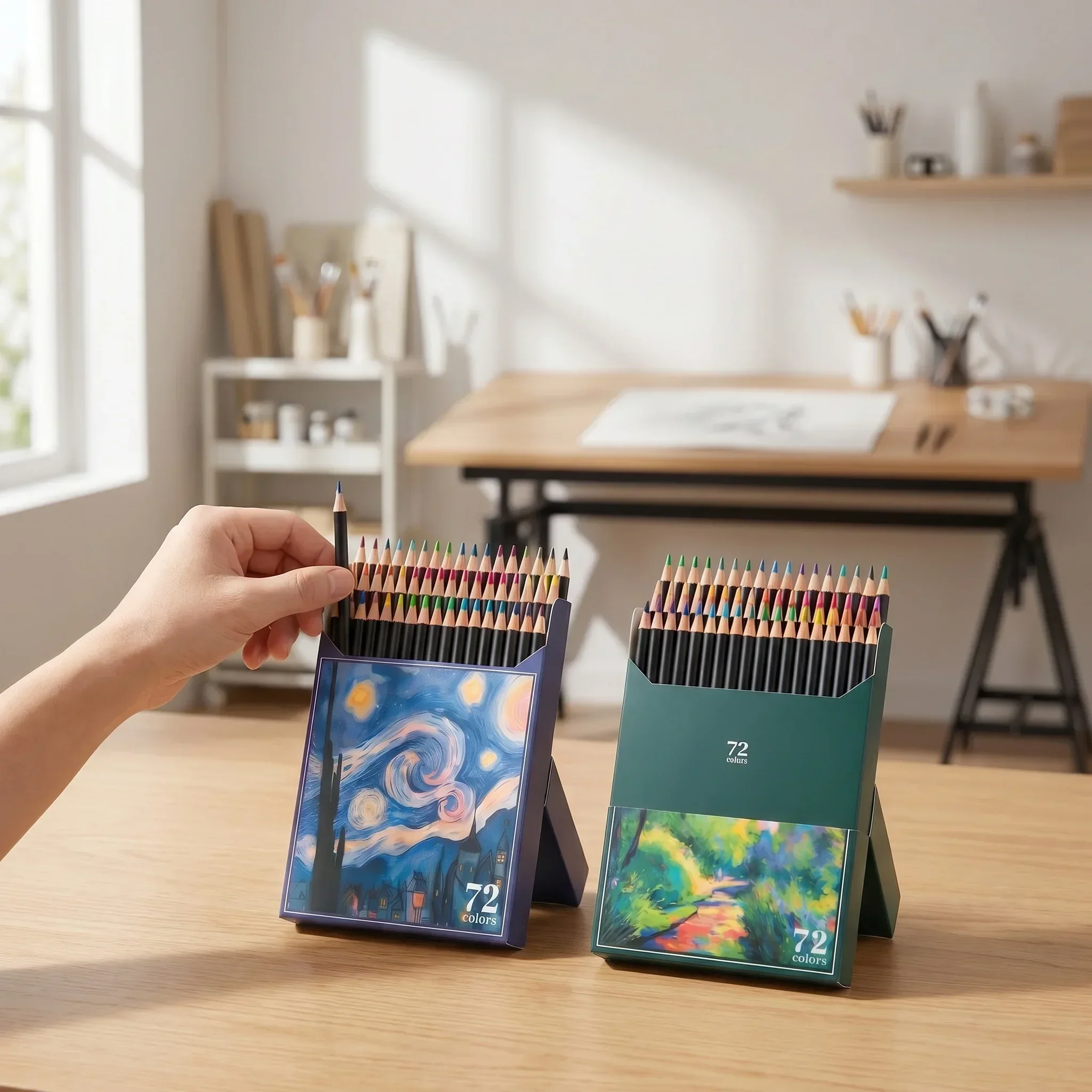 Aquarellbuntstifte Set – Weiche Mine Mit Lebendigen Farben Zum Ausmalen Und Zeichnen Für Erwachsene Aquarellbuntstifte Set – Weiche Mine Mit Lebendigen Farben Zum Ausmalen Und Zeichnen Für Erwachsene - Image 3