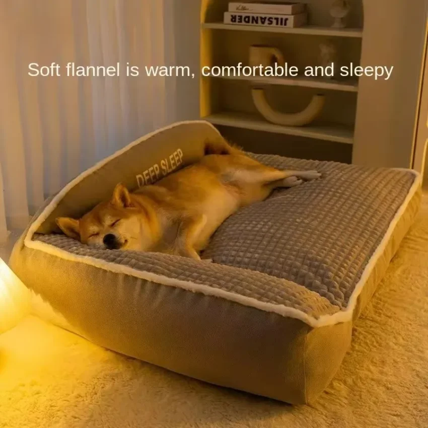 Neues Katzenbett Hundebett Zwinger Rutschfest Winter Warm Kleiner Hundezwinger Abnehmbar Waschbar Weiches Welpenkissen Katzenbedarf Neues Katzenbett Hundebett Zwinger Rutschfest Winter Warm Kleiner Hundezwinger Abnehmbar Waschbar Weiches Welpenkissen Katzenbedarf - Image 4