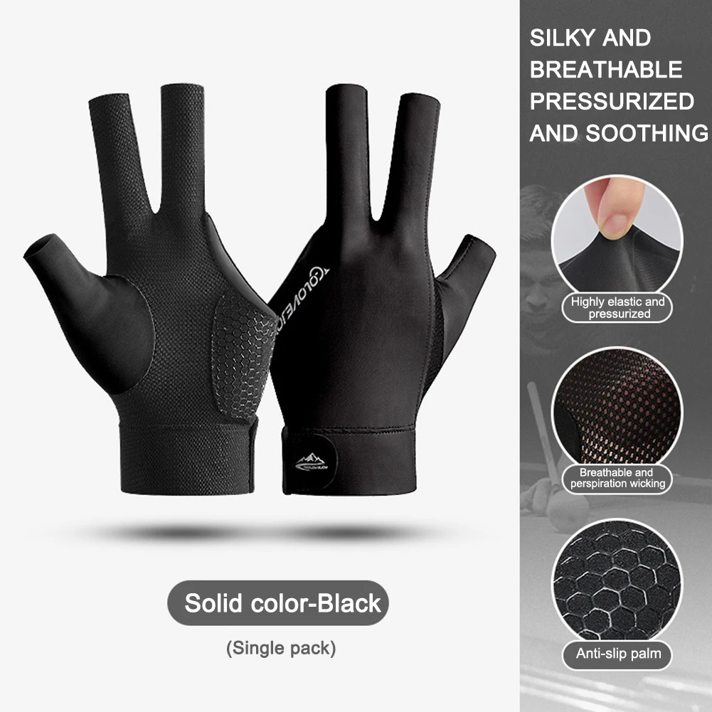 1Pc Professional Billiards Gloves Anti-Slip Pool Shooters Open 3 Fingers Glove Billiard Gloves High Quality Billiard Accessories 1Pc Professional Billiards Gloves Anti-Slip Pool Shooters Open 3 Fingers Glove Billiard Gloves High Quality Billiard Accessories - Image 5