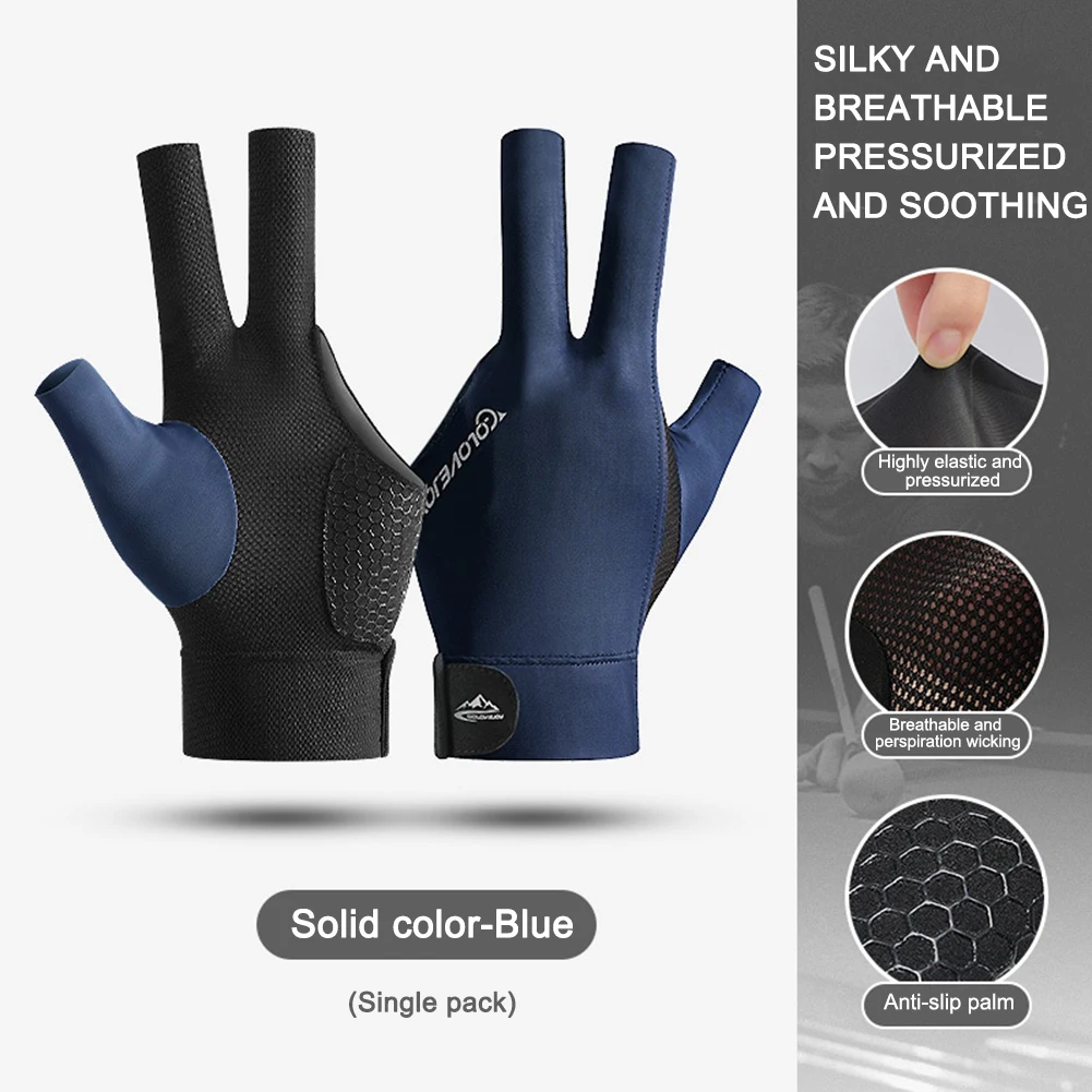 1Pc Professional Billiards Gloves Anti-Slip Pool Shooters Open 3 Fingers Glove Billiard Gloves High Quality Billiard Accessories 1Pc Professional Billiards Gloves Anti-Slip Pool Shooters Open 3 Fingers Glove Billiard Gloves High Quality Billiard Accessories - Image 6