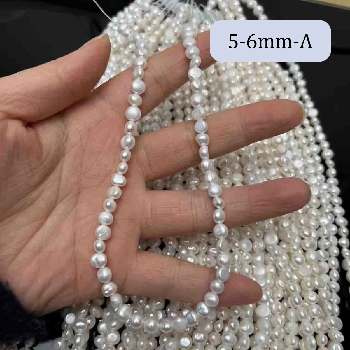 4–5 Mm Barocke Gestreifte Kleine Perlen, Natürliche Süßwasserperlen Für Schmuckherstellung, Zubehör, Diy-Halskette, Armband, Zubehör 4–5 Mm Barocke Gestreifte Kleine Perlen, Natürliche Süßwasserperlen Für Schmuckherstellung, Zubehör, Diy-Halskette, Armband, Zubehör - Image 9