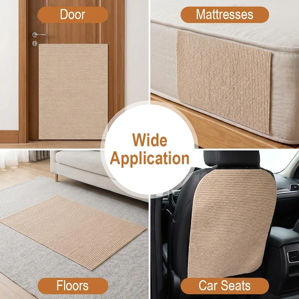 Cat Scratching Mat Diy Self-Adhesive Trimmable Carpet Anti-Scratch Furniture Protector For Fits Sofas Walls Doors Cat Scratching Mat Diy Self-Adhesive Trimmable Carpet Anti-Scratch Furniture Protector For Fits Sofas Walls Doors - Image 4
