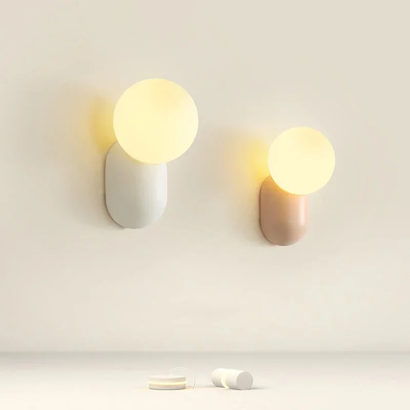 Macaron Led Wandleuchte Schlafzimmer Wohnzimmer Kinderzimmer Badezimmer Nachttisch Spiegel Dekoration Leuchten Wandleuchte Lichter Macaron Led Wandleuchte Schlafzimmer Wohnzimmer Kinderzimmer Badezimmer Nachttisch Spiegel Dekoration Leuchten Wandleuchte Lichter - Image 3