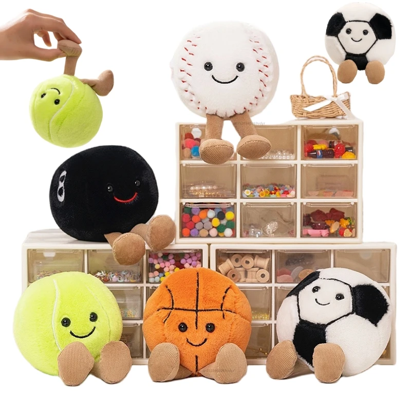 Entzückende Basketball-Fußball-Tennis-Baseball-Billard-Plüschtiere, Weiche Gefüllte Bälle, Kissen, Weihnachts- Und Geburtstagsgeschenke Für Jungen Entzückende Basketball-Fußball-Tennis-Baseball-Billard-Plüschtiere, Weiche Gefüllte Bälle, Kissen, Weihnachts- Und Geburtstagsgeschenke Für Jungen
