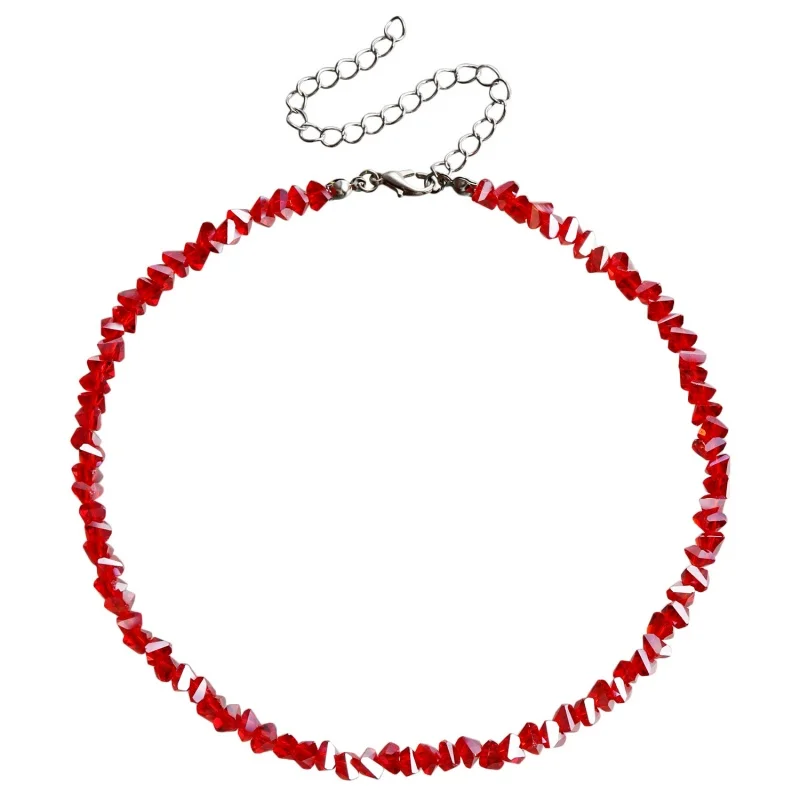 Transparent Crystal Irregular Beaded Choker Necklace For Women Korean Collarbone Clavicle Chain On The Neck Collar Jewelry Transparent Crystal Irregular Beaded Choker Necklace For Women Korean Collarbone Clavicle Chain On The Neck Collar Jewelry - Image 22