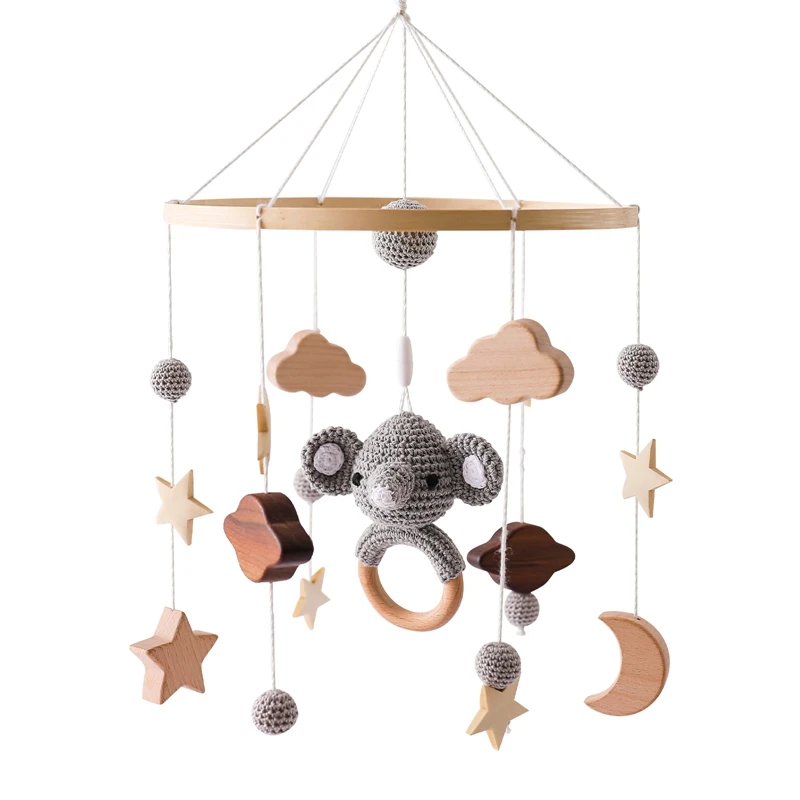 Babymobile Mit Holzrasseln, Weichen Filz-Tierfiguren, Musikbox Und Hängespielzeug Für Neugeborene – Babygeschenke Babymobile Mit Holzrasseln, Weichen Filz-Tierfiguren, Musikbox Und Hängespielzeug Für Neugeborene – Babygeschenke - Image 38