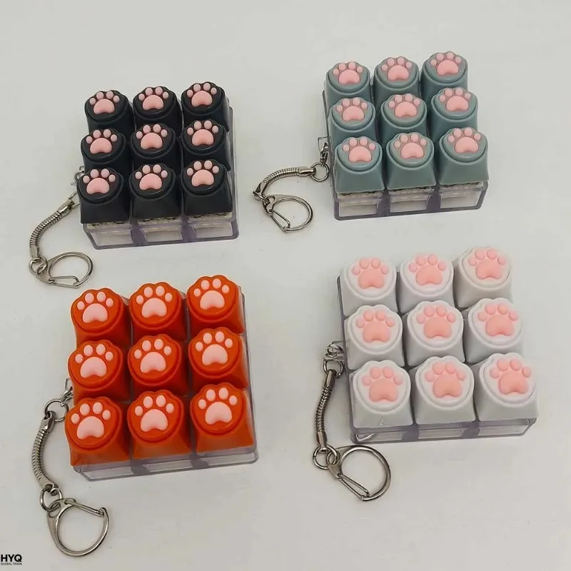 Weicher Silikon-Katzenkrallen-Schlüsselanhänger, Handy- Und Rucksackanhänger, Schreibtisch-Accessoires, Entspannungs- Und Presswerkzeuge Weicher Silikon-Katzenkrallen-Schlüsselanhänger, Handy- Und Rucksackanhänger, Schreibtisch-Accessoires, Entspannungs- Und Presswerkzeuge - Image 3
