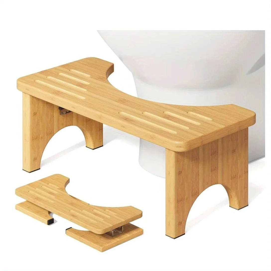Bamboo Toilet Stool Wooden Squatting Potty Stool For Adults Squat Adult Non-Slip Wood Poop Stool For Bathroom Portable For Kids Bamboo Toilet Stool Wooden Squatting Potty Stool For Adults Squat Adult Non-Slip Wood Poop Stool For Bathroom Portable For Kids - Image 6