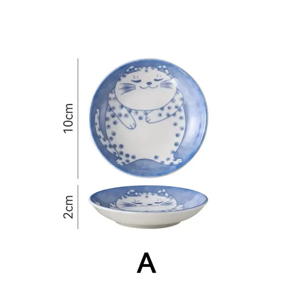 Creative Cartoon Lucky Cat Ceramic Dessert Sauce Dish Fruit Sushi Plate Creative Cartoon Lucky Cat Ceramic Dessert Sauce Dish Fruit Sushi Plate - Image 8