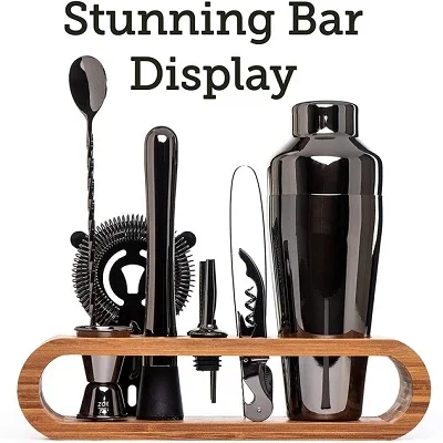 Cocktail Bar Set Mixology Bartender Kit: 10-Piece Bar Tool Set With Stylish Bamboo Stand Bar Accessories Cocktail Bar Set Mixology Bartender Kit: 10-Piece Bar Tool Set With Stylish Bamboo Stand Bar Accessories - Image 6