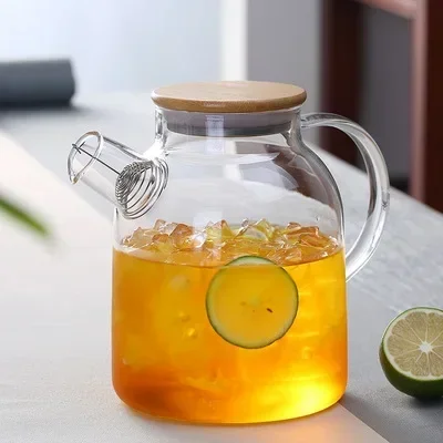 1,8 L Transparente Borosilikatglas Teekanne Hitzebeständige Große Klare Teekanne Blume Tee-Set Puer Wasserkocher Tasse Büro Hause Werkzeug 1,8 L Transparente Borosilikatglas Teekanne Hitzebeständige Große Klare Teekanne Blume Tee-Set Puer Wasserkocher Tasse Büro Hause Werkzeug - Image 3