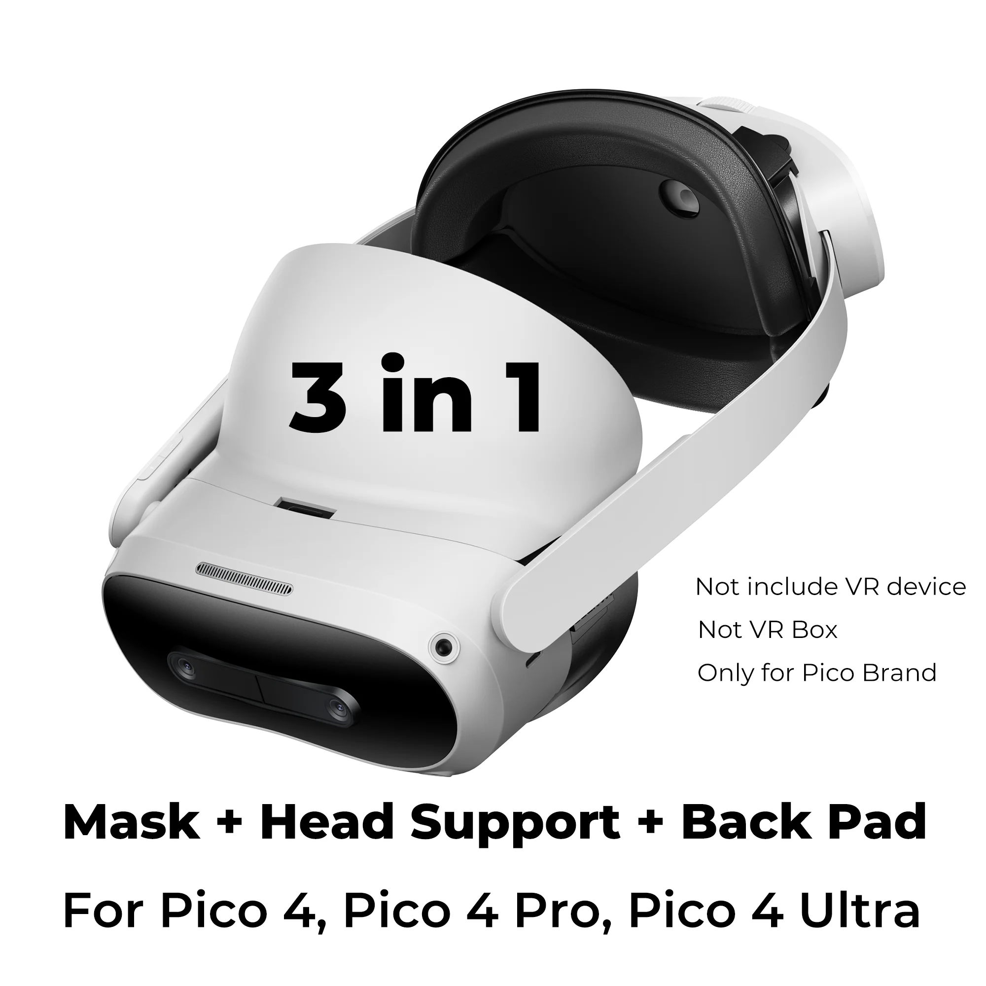 Geekvr Gesichtspolster Für Pico 4 Ultra – Gesichtsmaske Und Kopfband Für Pico 4/Pro Vr-Headset Pico 4 Gesichtspolster