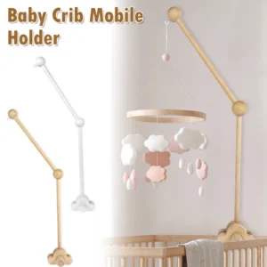 Baby Krippe Mobile Halter Einstellbare Winkel Höhe Holz Rutschfeste Kinderbett Mobile Arm Baby Bett Glocke Halterung Moskito Net Hängen stange
