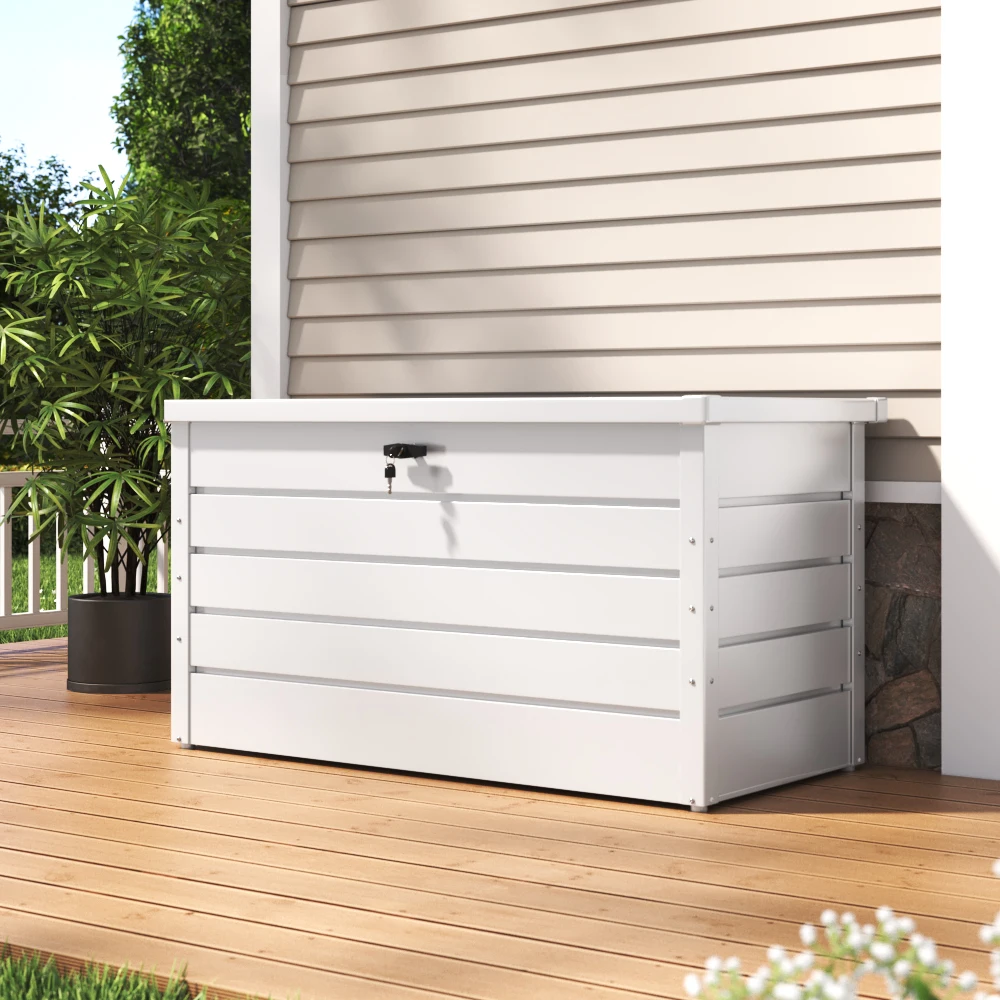 【 Breeins 】 Wetter Beständige Harzdeck-Aufbewahrung Behälter Box Gartenmöbel Im Freien 【 Breeins 】 Wetter Beständige Harzdeck-Aufbewahrung Behälter Box Gartenmöbel Im Freien - Image 2