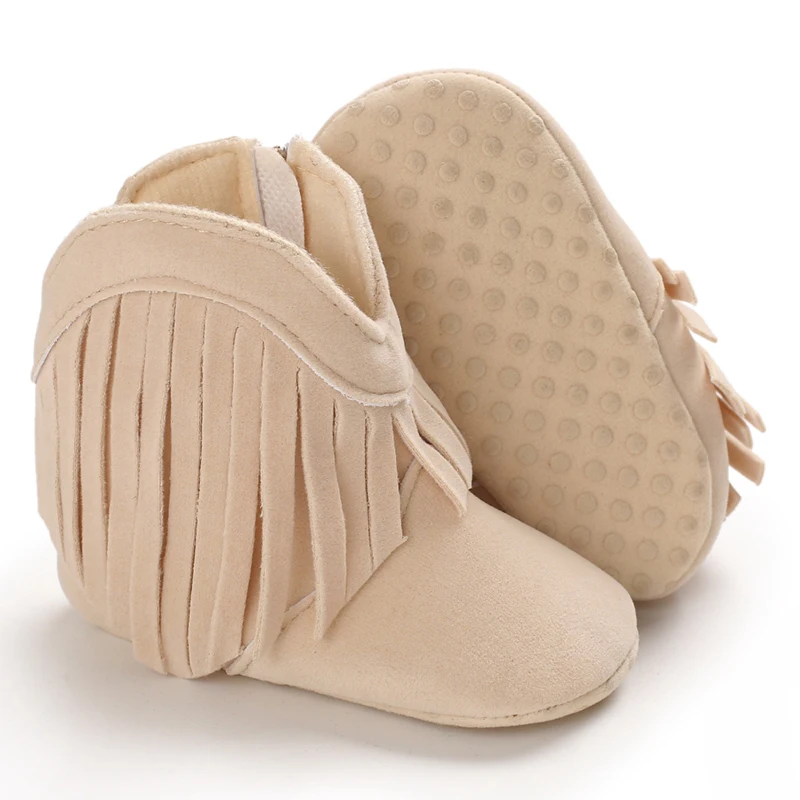 Toddler Footwear Boots Newborns Prewalkers For Unisex Baby Boys Girls Winter Keep Warm Moccasins Tassel Footwear Shoes 0-18M Toddler Footwear Boots Newborns Prewalkers For Unisex Baby Boys Girls Winter Keep Warm Moccasins Tassel Footwear Shoes 0-18M - Image 3