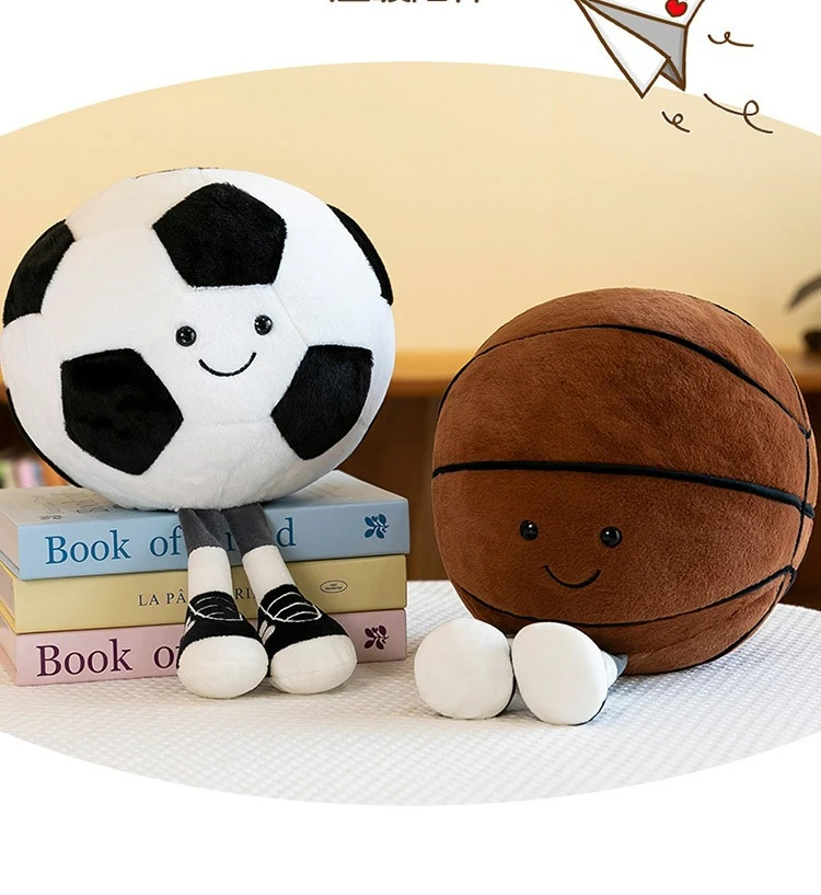 Plüschtiere Spaßige Sportarten Basketball Fußball Plüschtiere Für Kinderzimmer-Deko Kreative Dekorative Stoffpuppen Plüschtiere Spaßige Sportarten Basketball Fußball Plüschtiere Für Kinderzimmer-Deko Kreative Dekorative Stoffpuppen - Image 9