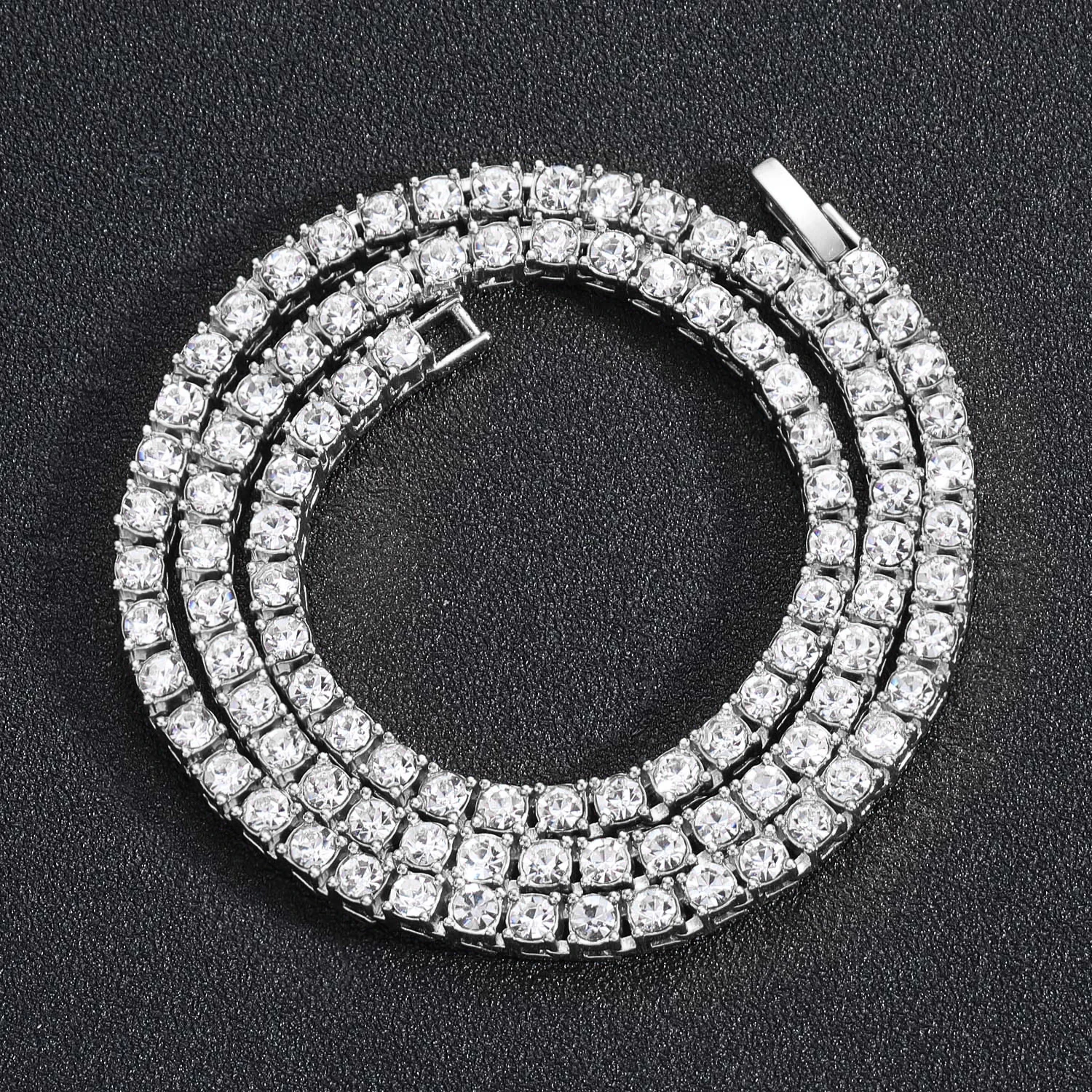 Hip Hop 5Mm Tennis Kette Iced Out Armband Halskette Männer Mode Silber Farbe Tennis Schmuck Ketten Frauen 20 Zoll Halsband Punk Geschenk Hip Hop 5Mm Tennis Kette Iced Out Armband Halskette Männer Mode Silber Farbe Tennis Schmuck Ketten Frauen 20 Zoll Halsband Punk Geschenk - Image 8