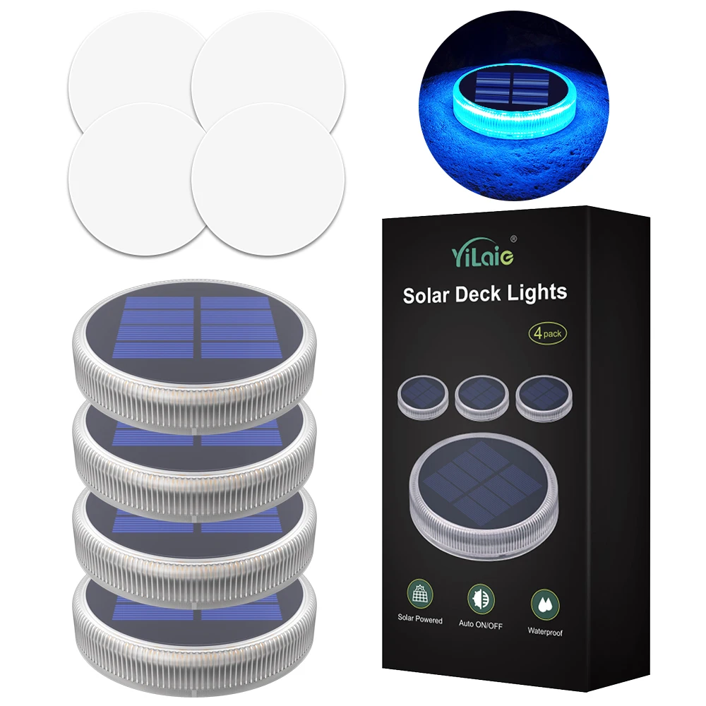Solar-Led-Deckleuchten Für Den Außenbereich, Ip68, Wasserdicht, Garten-Stufenbeleuchtung, Automatisches Ein-/Ausschalten, Treppen, Terrasse, Weg, Hof, Zaun, Wandleuchte Solar-Led-Deckleuchten Für Den Außenbereich, Ip68, Wasserdicht, Garten-Stufenbeleuchtung, Automatisches Ein-/Ausschalten, Treppen, Terrasse, Weg, Hof, Zaun, Wandleuchte - Image 24