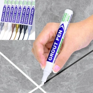 Weißer Fugenstift in 8 Farben, Wasserfester Wandfugen-Restaurierungsstift für Badezimmerwand und Boden, Dekontaminations- und Nahtreparaturstifte