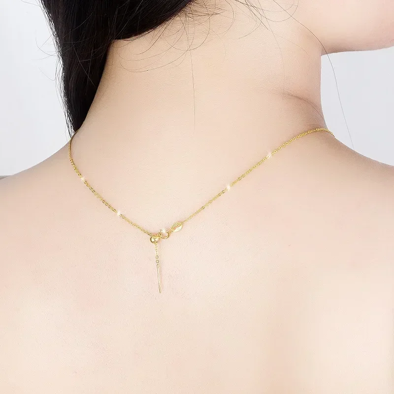 Trustdavis Real 925 Silver Box Cross Chain Fashion Universal Necklace For Women Daily Diy Pendant Necklace Fine Jewelry Dc27 Trustdavis Real 925 Silver Box Cross Chain Fashion Universal Necklace For Women Daily Diy Pendant Necklace Fine Jewelry Dc27 - Image 2