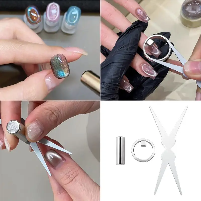 Katzenaugen-Nagelmagnet-Set, French-Tip Katzenaugen-Herzmagnete Nagelmagnet-Stift Katzenaugen-Gel-Lack Magnete Werkzeuge Maniküre Katzenaugen-Nagelmagnet-Set, French-Tip Katzenaugen-Herzmagnete Nagelmagnet-Stift Katzenaugen-Gel-Lack Magnete Werkzeuge Maniküre - Image 13