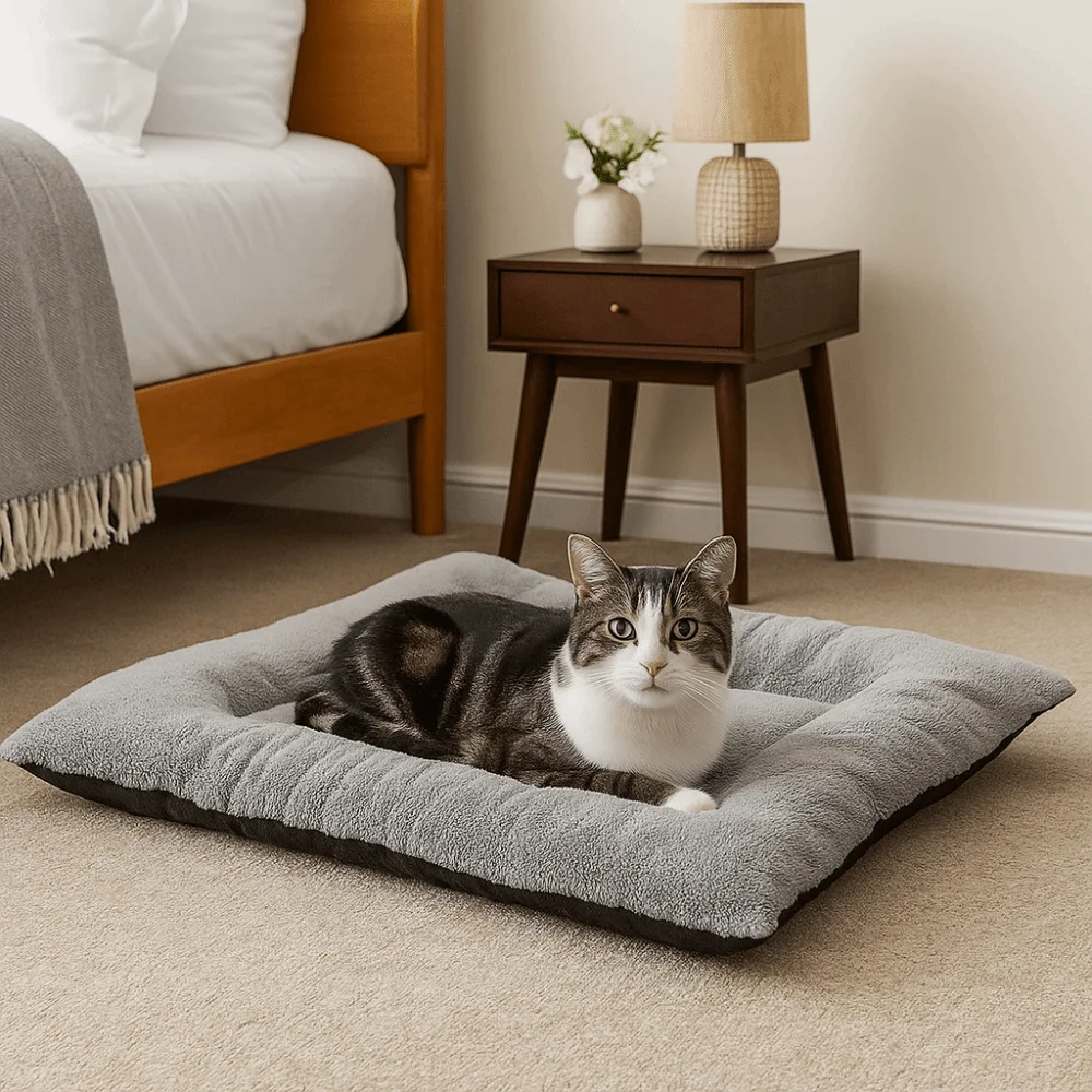 Warm Dog Bed Mat Surrounding Style Super Soft Pet Plush Pad Comfortable Non-Slip Cat Cage Mattress For Cats And Dogs Warm Dog Bed Mat Surrounding Style Super Soft Pet Plush Pad Comfortable Non-Slip Cat Cage Mattress For Cats And Dogs - Image 5
