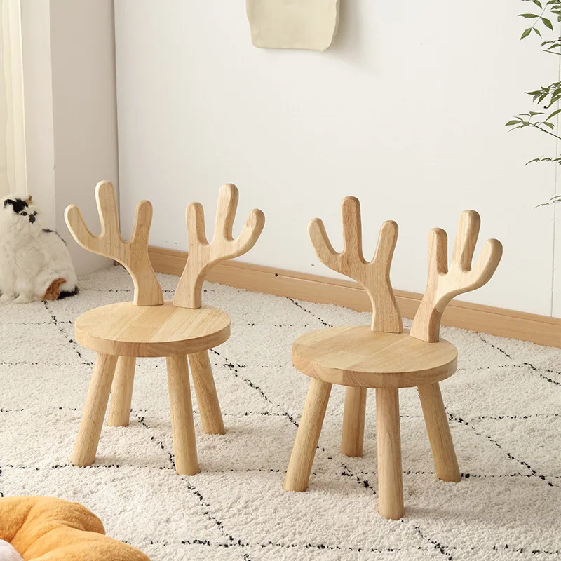 Creative All Solid Wood Small Stool Modern Shoe Stool Kindergarten Original Wood Color Stools Children'S Home Small Stools Creative All Solid Wood Small Stool Modern Shoe Stool Kindergarten Original Wood Color Stools Children'S Home Small Stools - Image 14
