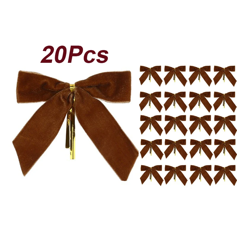 10/20 Stück Samtschleifen Für Weihnachtsbaumdekoration, Kranz, Girlande, Samtschleife Mit Gedrehter Krawatte, Weihnachtssamtschleifen, Weihnachtsfeiertage 10/20 Stück Samtschleifen Für Weihnachtsbaumdekoration, Kranz, Girlande, Samtschleife Mit Gedrehter Krawatte, Weihnachtssamtschleifen, Weihnachtsfeiertage - Image 8