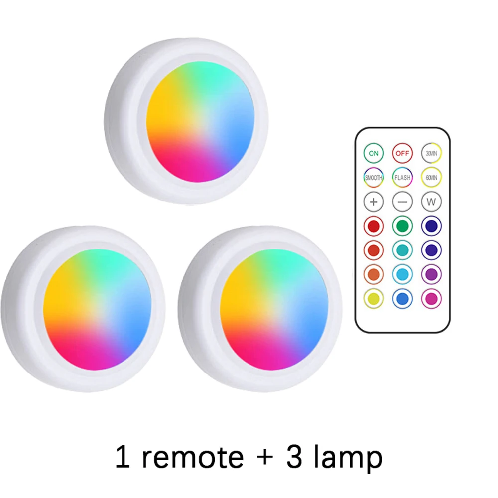Rgb Led Unterschrankleuchten Mit Fernbedienung – Kabellose, Dimmbare Batterieleuchten Für Küche Und Zuhause Rgb Led Unterschrankleuchten Mit Fernbedienung – Kabellose, Dimmbare Batterieleuchten Für Küche Und Zuhause - Image 9