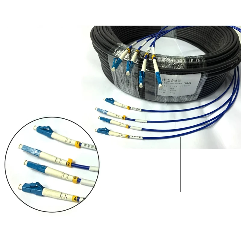 100 M Lc-Lc Glasfaserkabel Singlemode – Gepanzertes Gyxtw-Außenkabel Mit 4/6/8/12 Kernen Für Outdoor-Netzwerke 100 M Lc-Lc Glasfaserkabel Singlemode – Gepanzertes Gyxtw-Außenkabel Mit 4/6/8/12 Kernen Für Outdoor-Netzwerke - Image 5