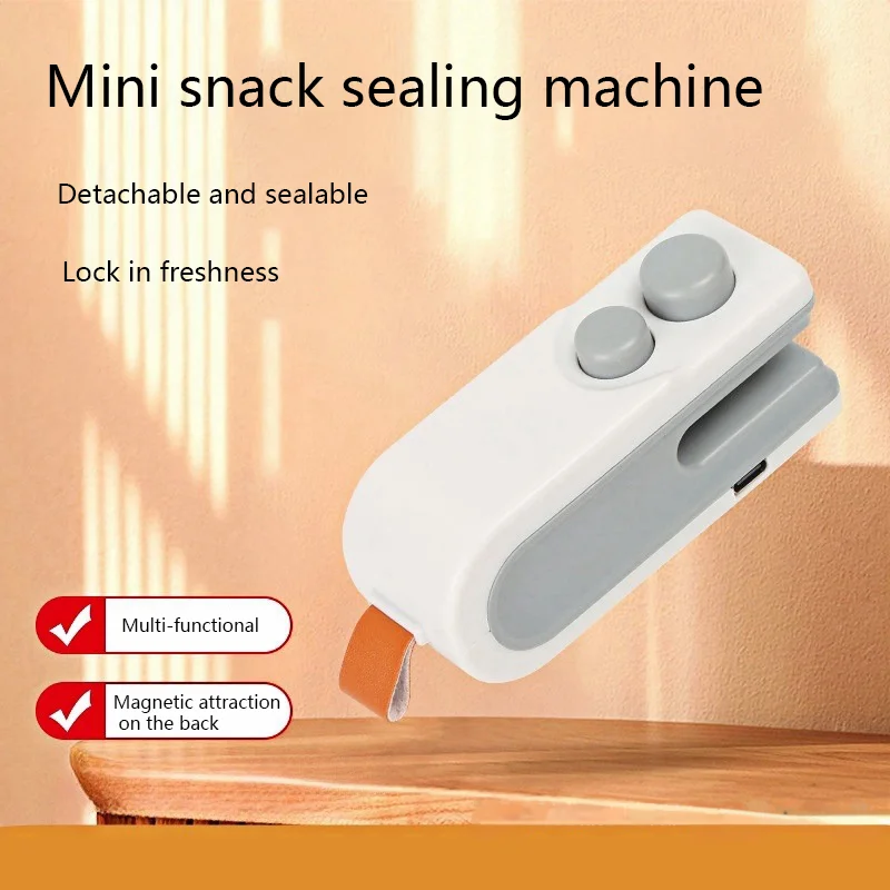 Mini-Versiegelungsmaschine, Usb Wiederaufladbar, Heißsiegelgerät, Aufbewahrungstasche, Kunststoffverpackung, Lebensmittelversiegelung, Clip-Beutel, Tragbares Lebensmittel-Heißsiegelgerät Mini-Versiegelungsmaschine, Usb Wiederaufladbar, Heißsiegelgerät, Aufbewahrungstasche, Kunststoffverpackung, Lebensmittelversiegelung, Clip-Beutel, Tragbares Lebensmittel-Heißsiegelgerät - Image 2